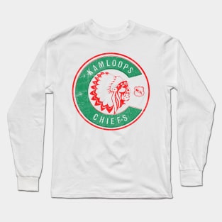 Kamloops Chiefs - Defunct 70s Hockey Team Long Sleeve T-Shirt